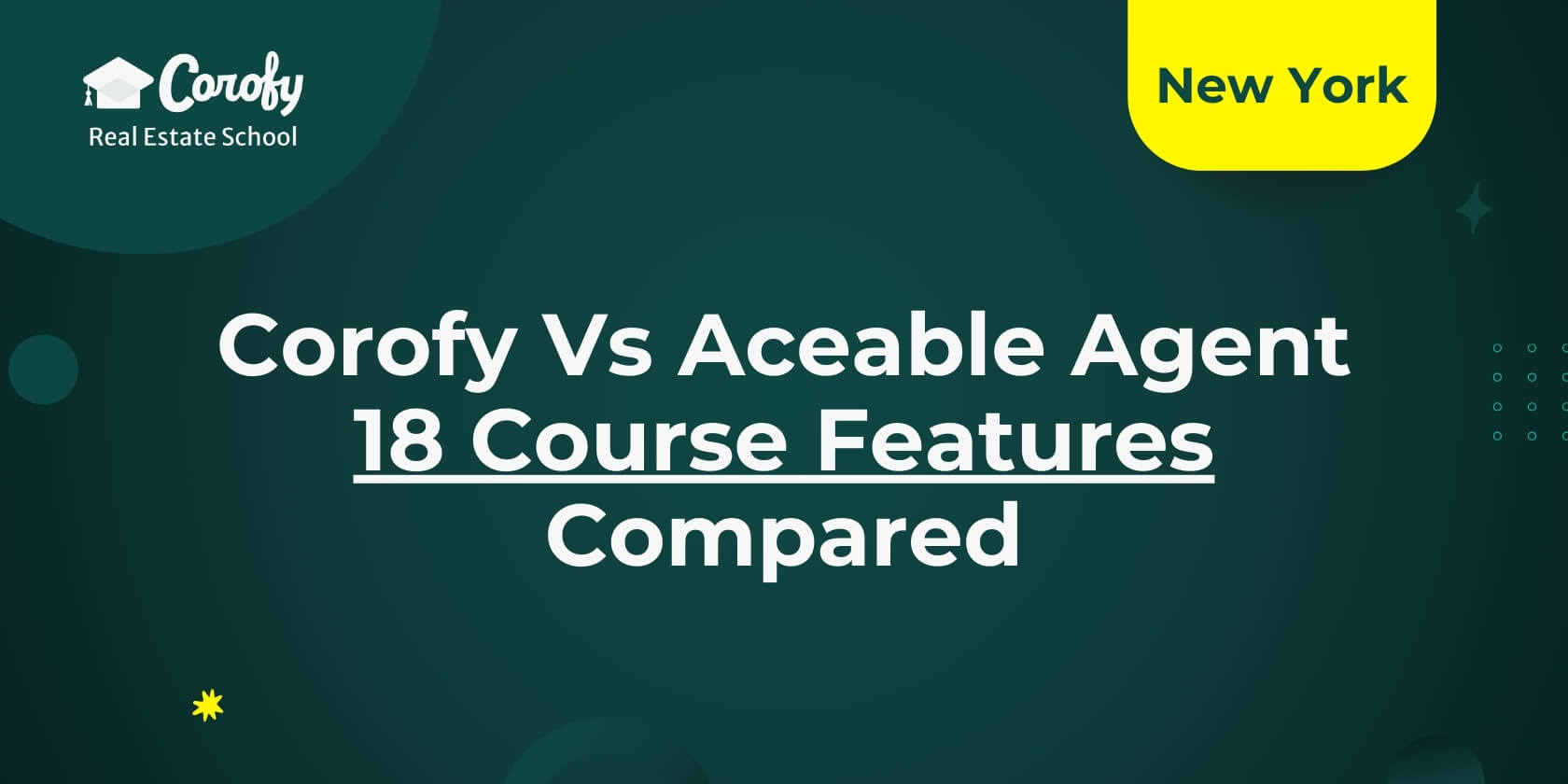 Corofy vs Aceable Agent- 18 Course Features Compared
