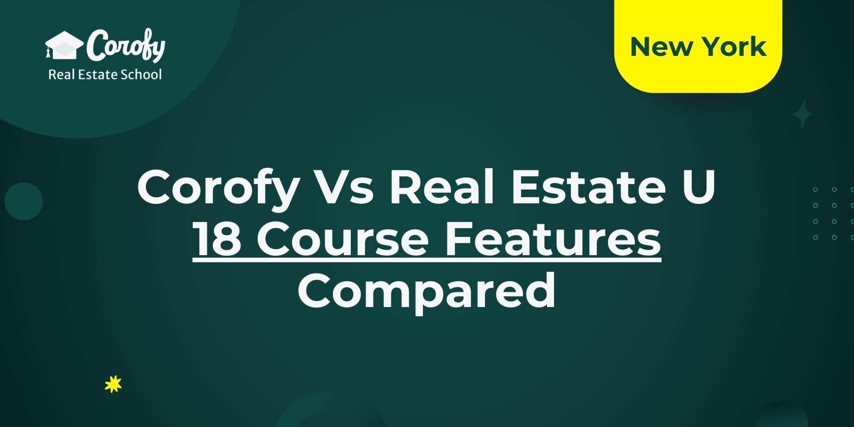 Corofy vs Real Estate U - 18 Course Features Compared