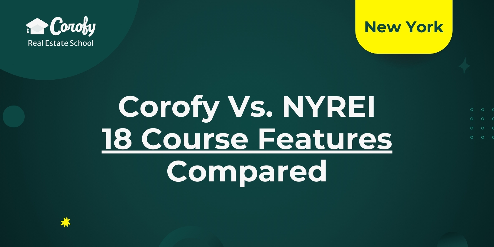 Real Estate U vs NYREI - 18 Course Features Compared