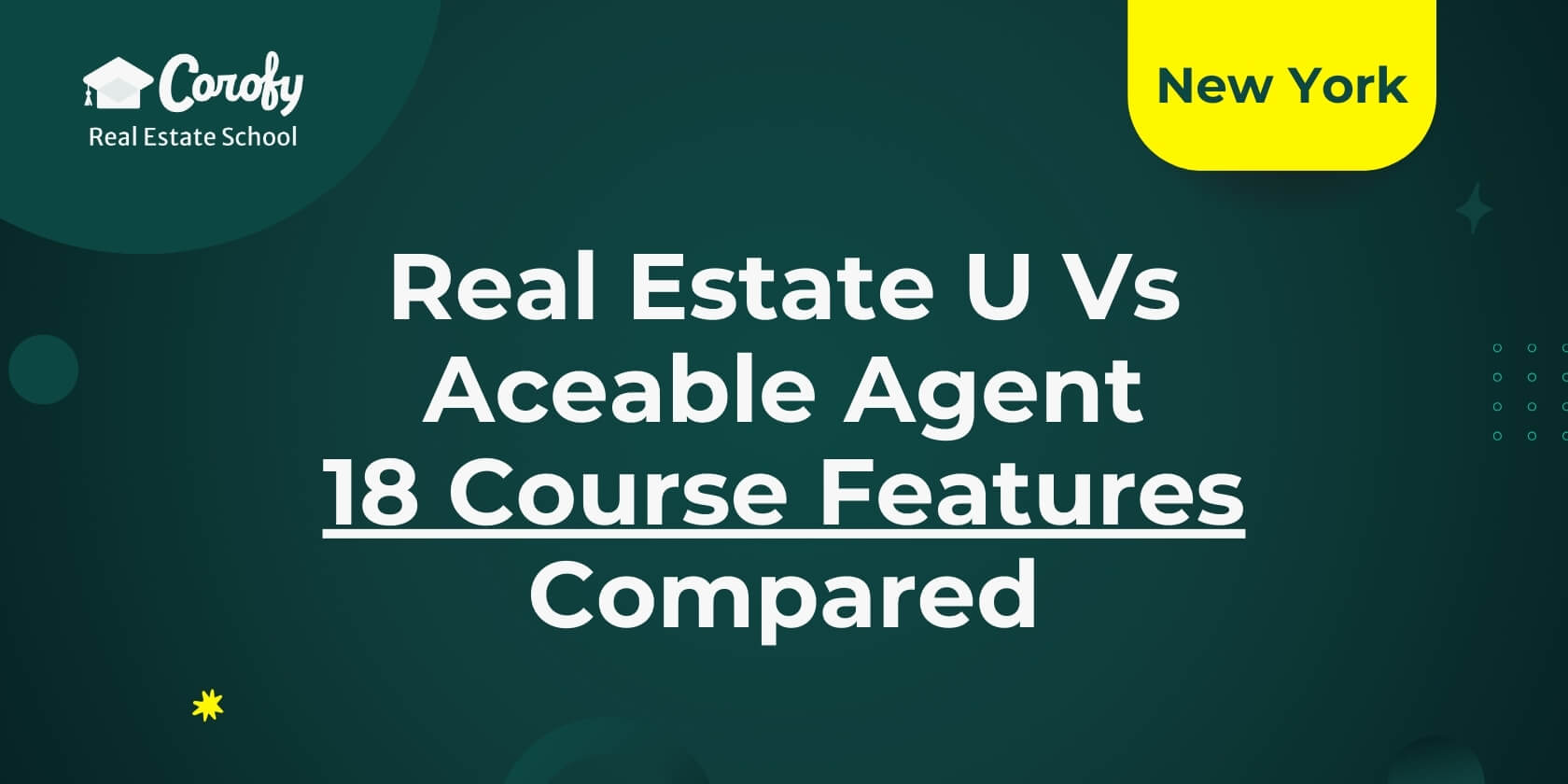 Real Estate U vs Aceable Agent - 18 Course Features Compared
