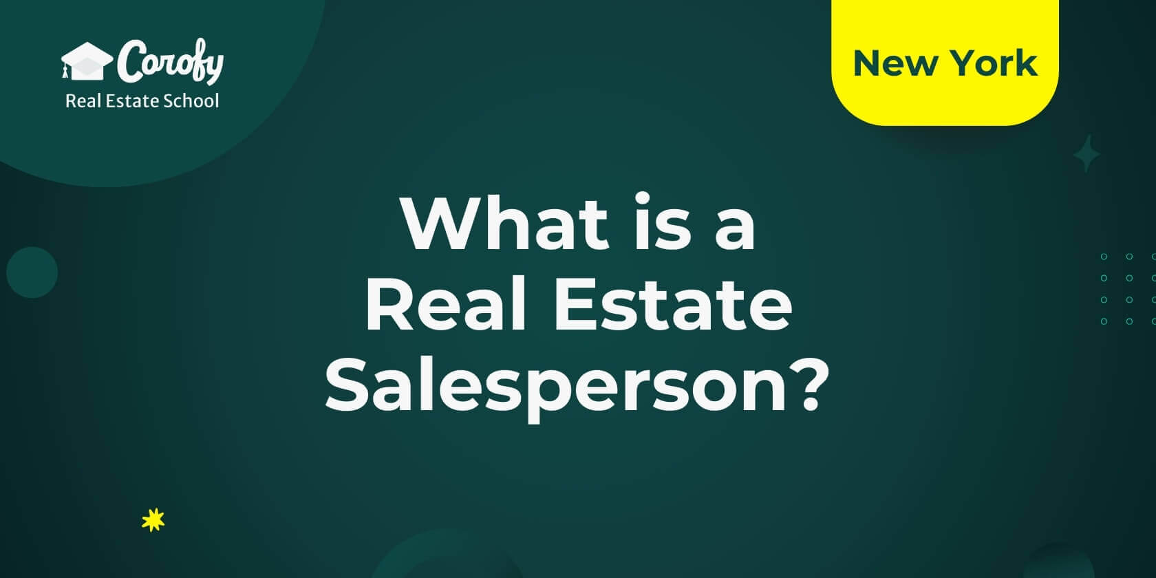 What is a Real Estate Salesperson?