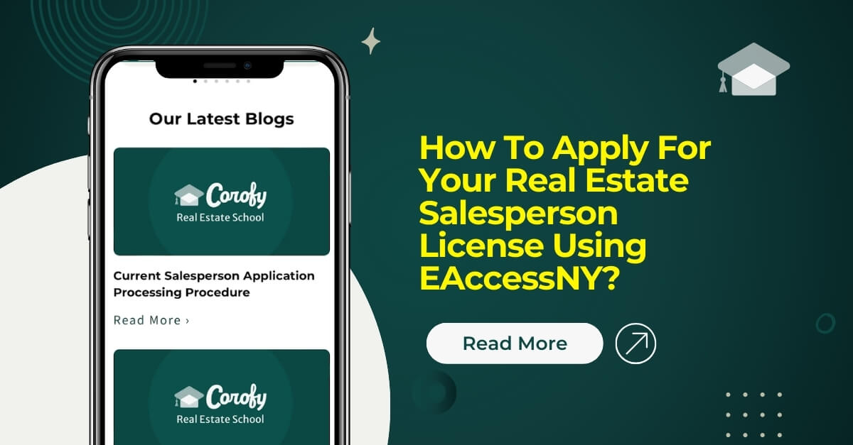 How To Apply For Your Real Estate Salesperson License Using EAccessNY?