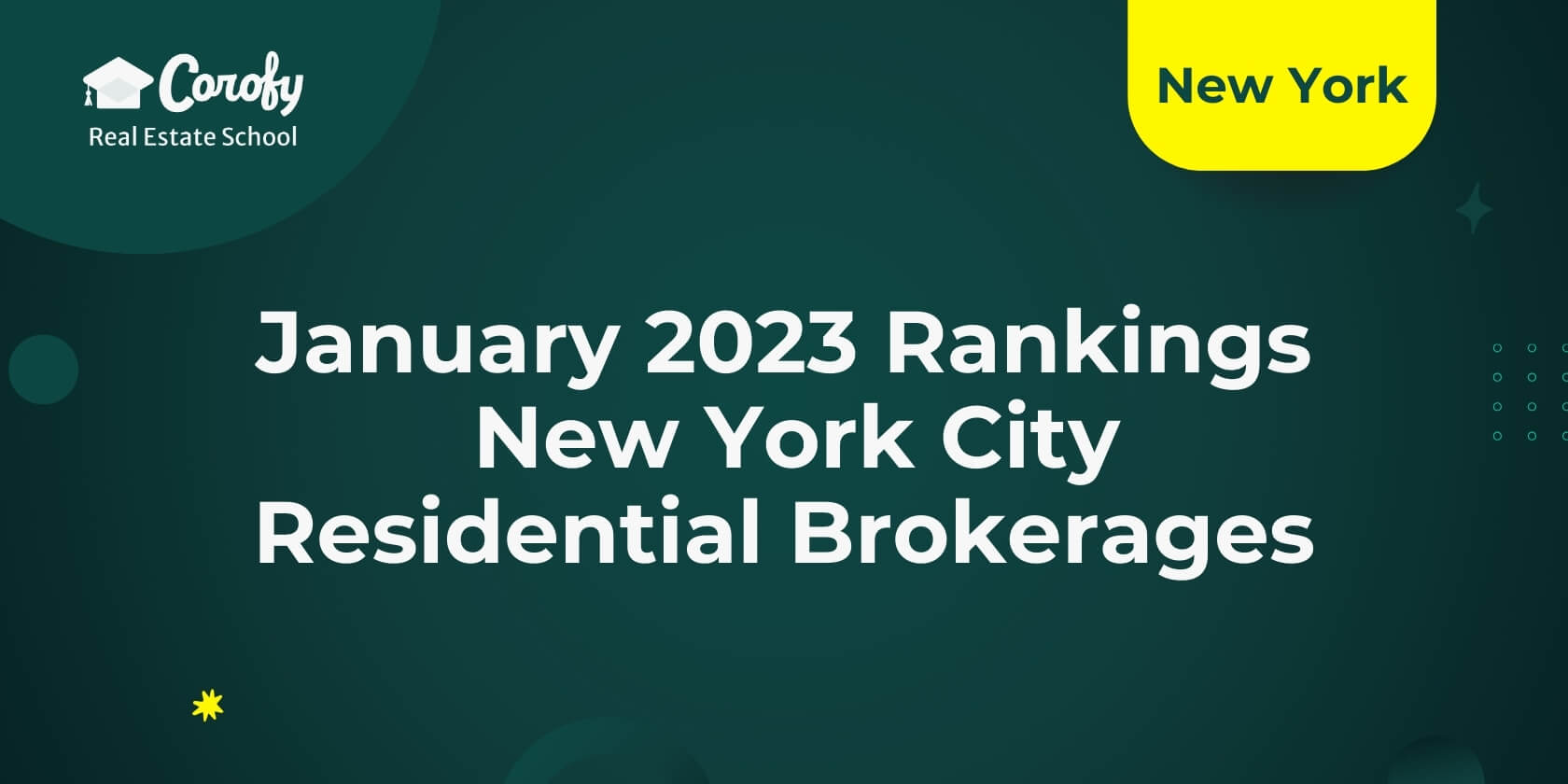 NYC's Top Residential Real Estate Brokers - January 2023