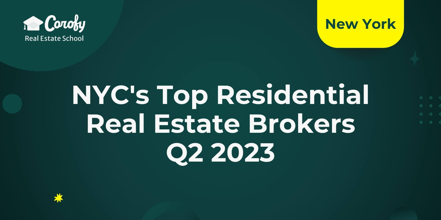 NYC's Top Residential Real Estate Brokers - Q2 2023