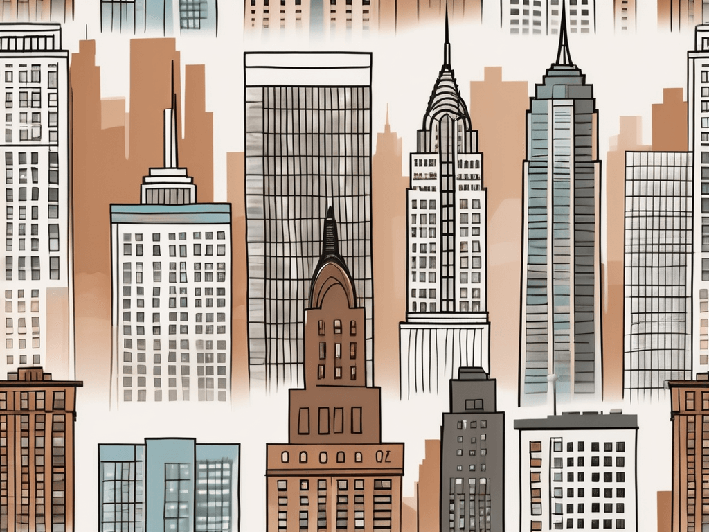 A diverse array of new york's iconic buildings