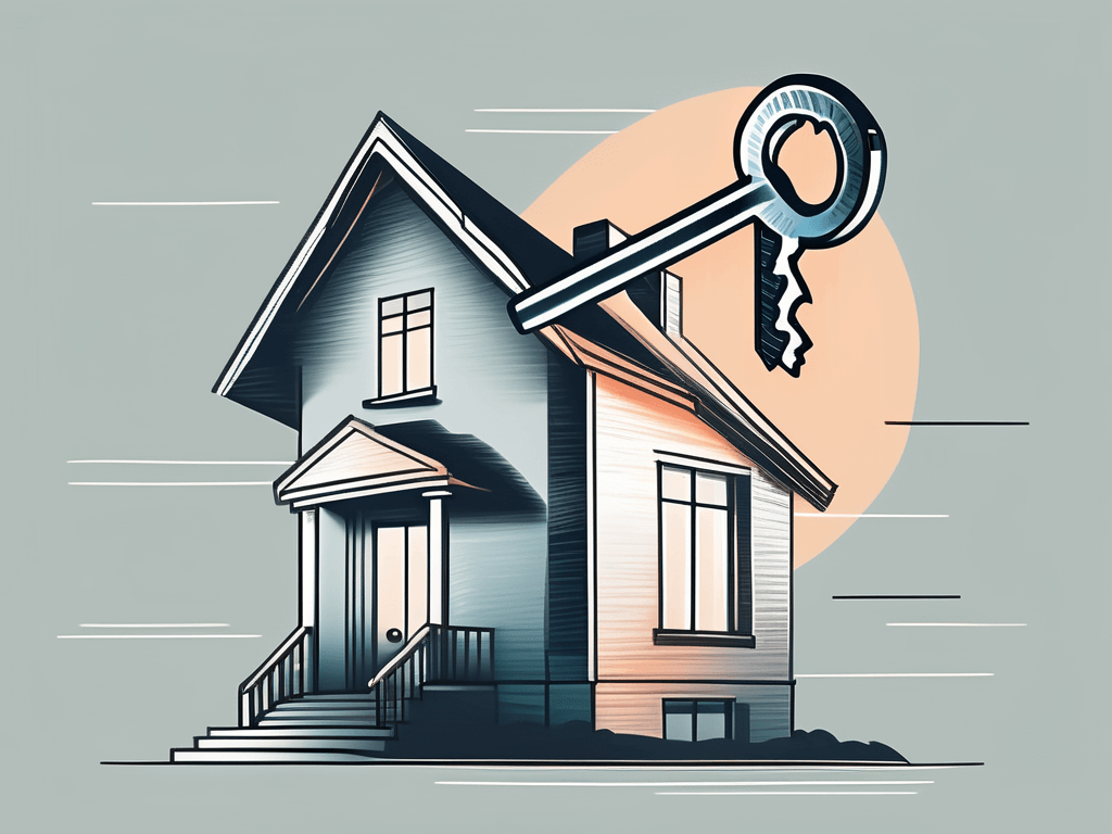 A house with a large key