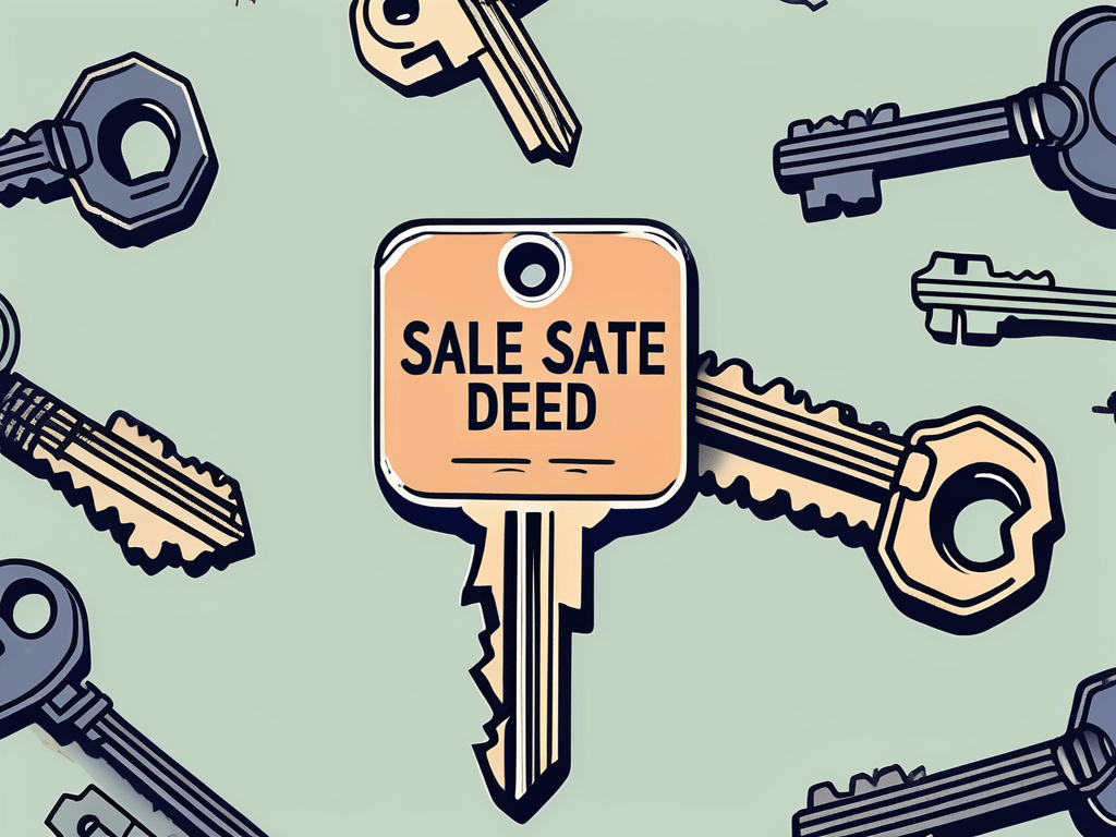 A set of keys on top of a bargain and sale deed