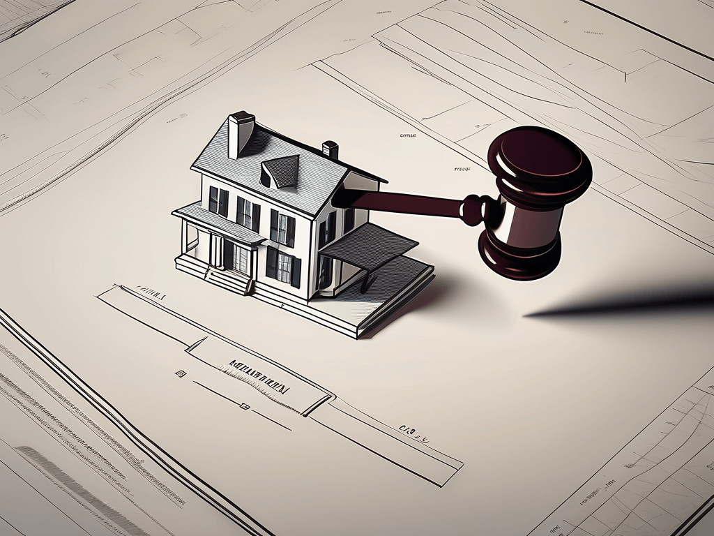 A symbolic scale balancing a house and a legal document