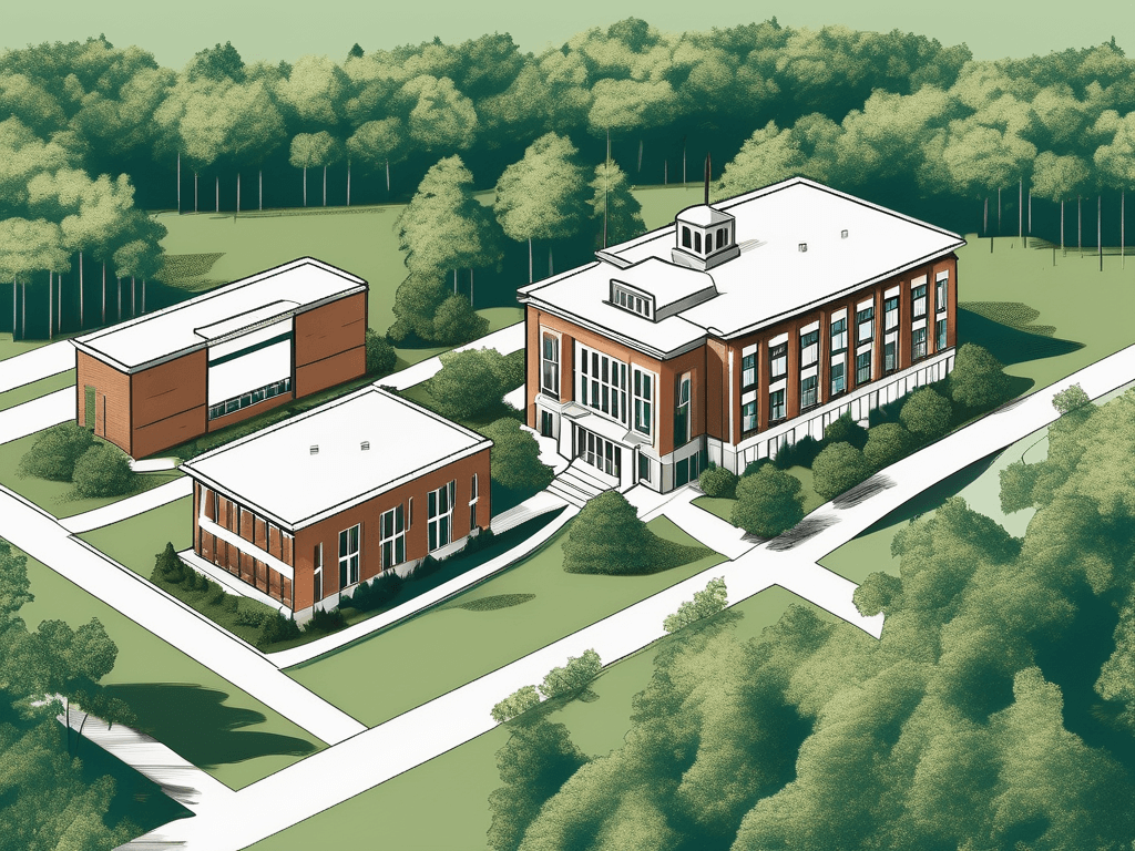 A variety of distinguished school buildings