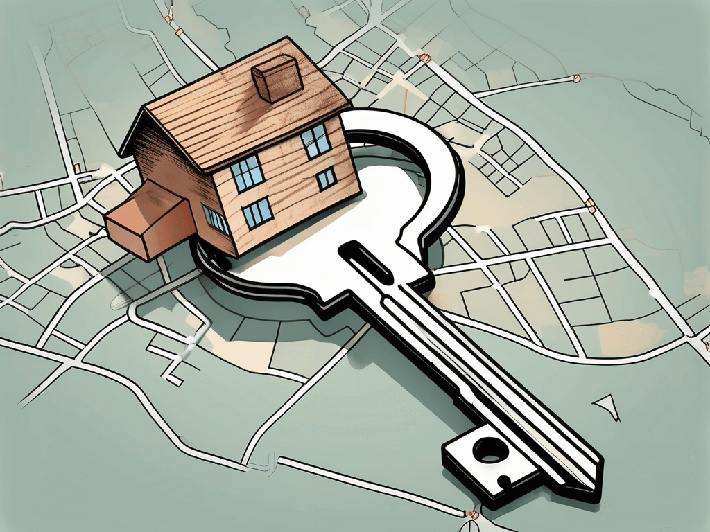 A symbolic key with a house-shaped keychain