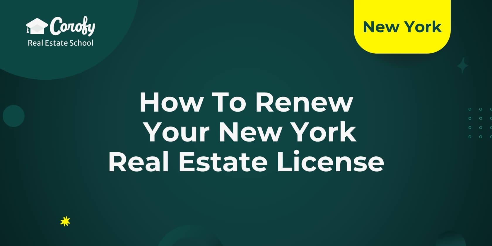 How To Renew Your New York Real Estate License
